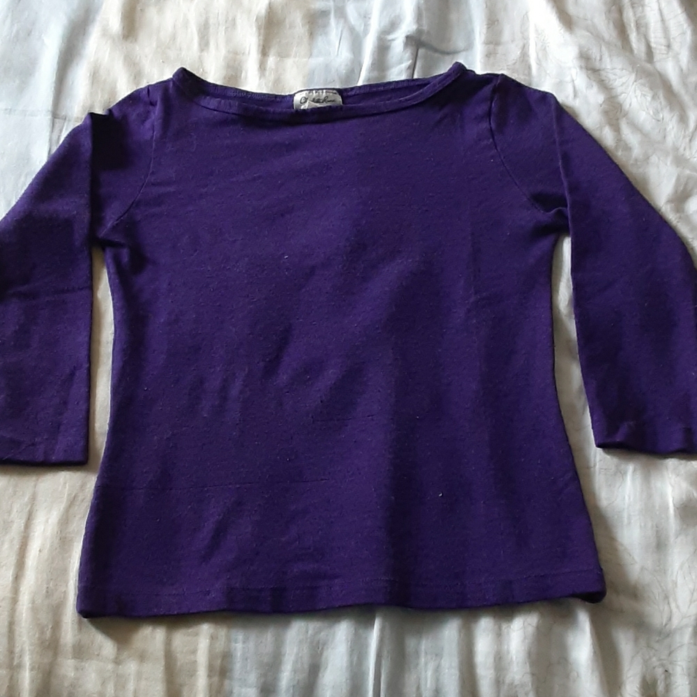 Purple Charlotte Russe Long-sleeved Top (size L)